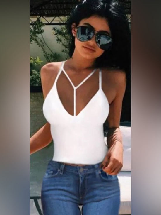 Tops - White Stretchy Tank Top